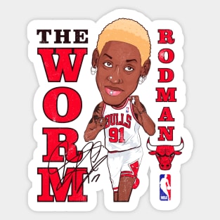 Vintage Dennis Rodman The Worm Sticker